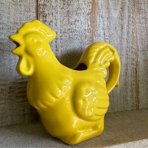 Home Essentials Figural Rooster Coffee Creamer yellow